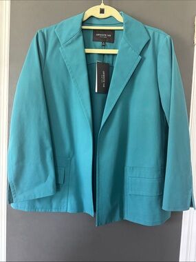 Lafayette 148 New York Teal Jacket Blazer